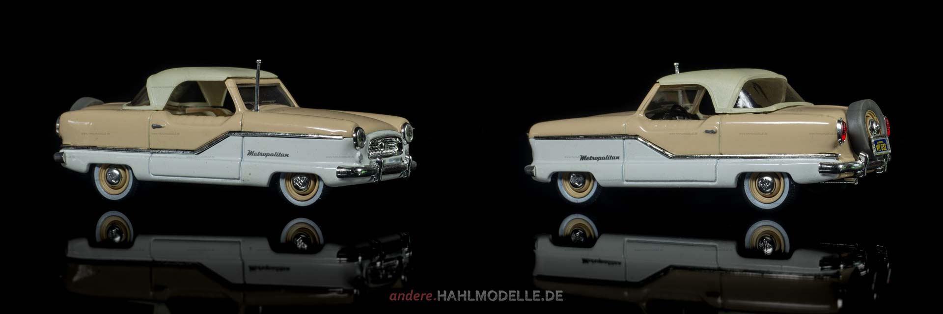 Nash Metropolitan | Cabriolet | Vitesse | 1:43 | www.andere.hahlmodelle.de