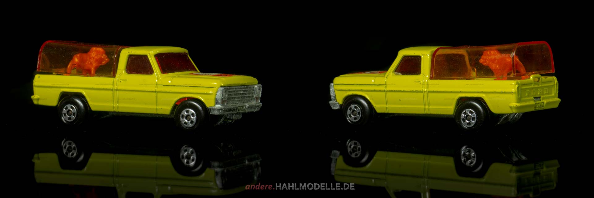Ford F-100 | Pickup | Lesney Products & Co. Ltd. | Matchbox Rolamatics Wild Life Truck | www.andere.hahlmodelle.de