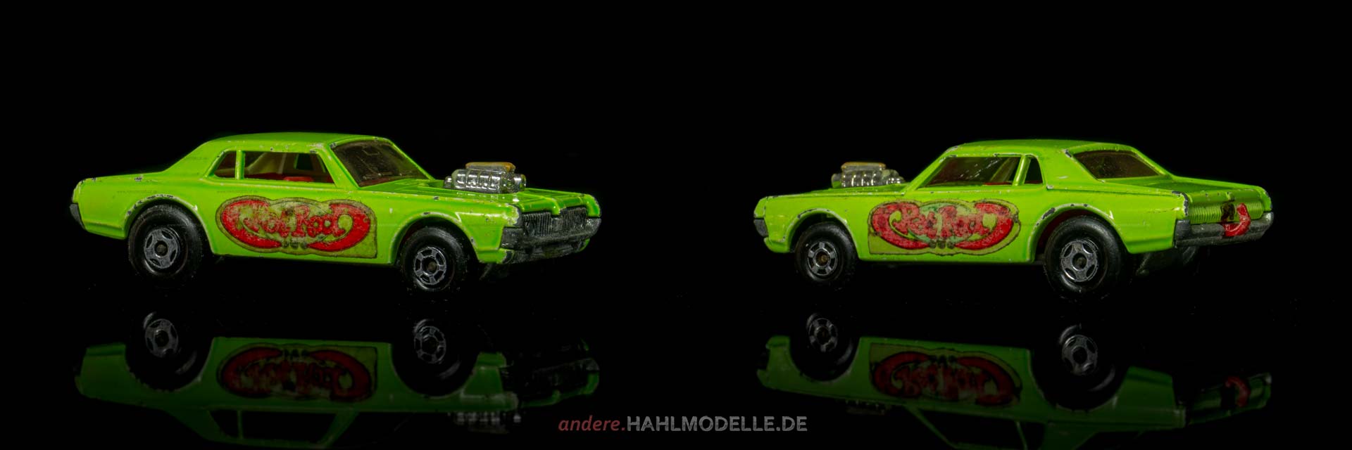 Mercury Cougar | Coupé | Lesney Products & Co. Ltd. | Matchbox Superfast Rat Rod Dragster | www.andere.hahlmodelle.de