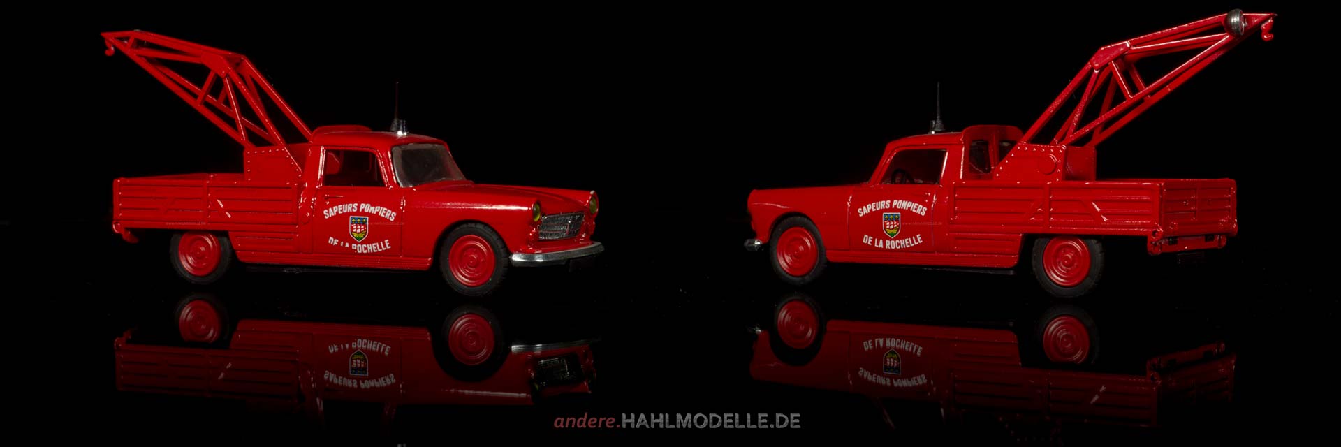 Peugeot 404 Pompiers | Abschleppwagen | Elicor | 1:43 | www.andere.hahlmodelle.de