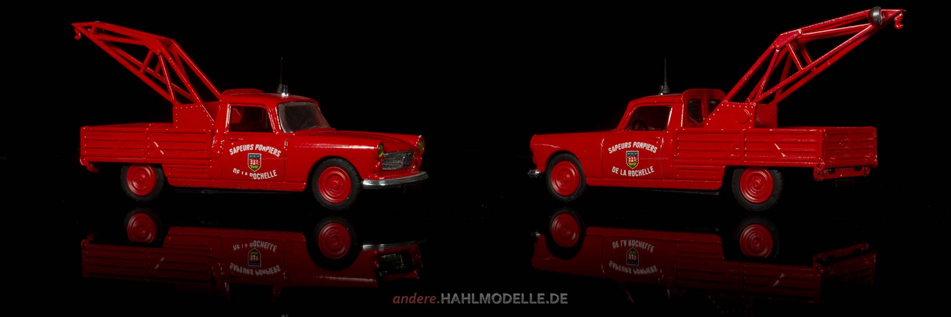 Peugeot 404 Pompiers | Abschleppwagen | Elicor | 1:43 | www.andere.hahlmodelle.de