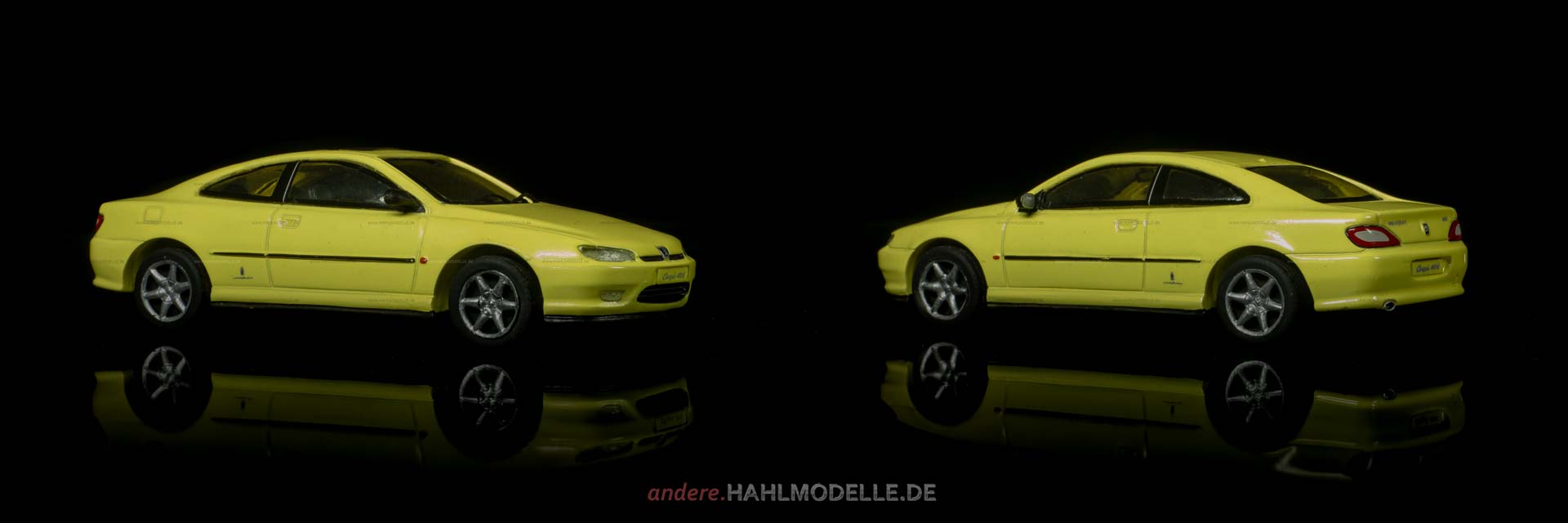 Peugeot 406 | Coupé | Starter | 1:43 | www.andere.hahlmodelle.de