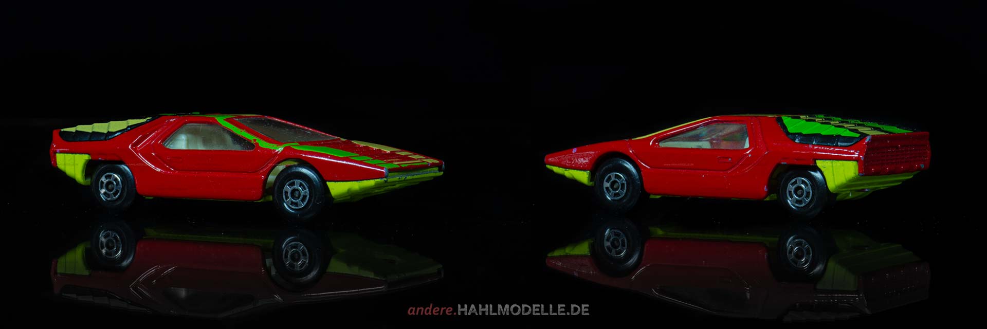 Alfa Romeo Carabo | Sportwagen | Lesney Products & Co. Ltd. | Matchbox Superfast Streakers „Alfa Carabo“ | 1:56 | www.andere.hahlmodelle.de