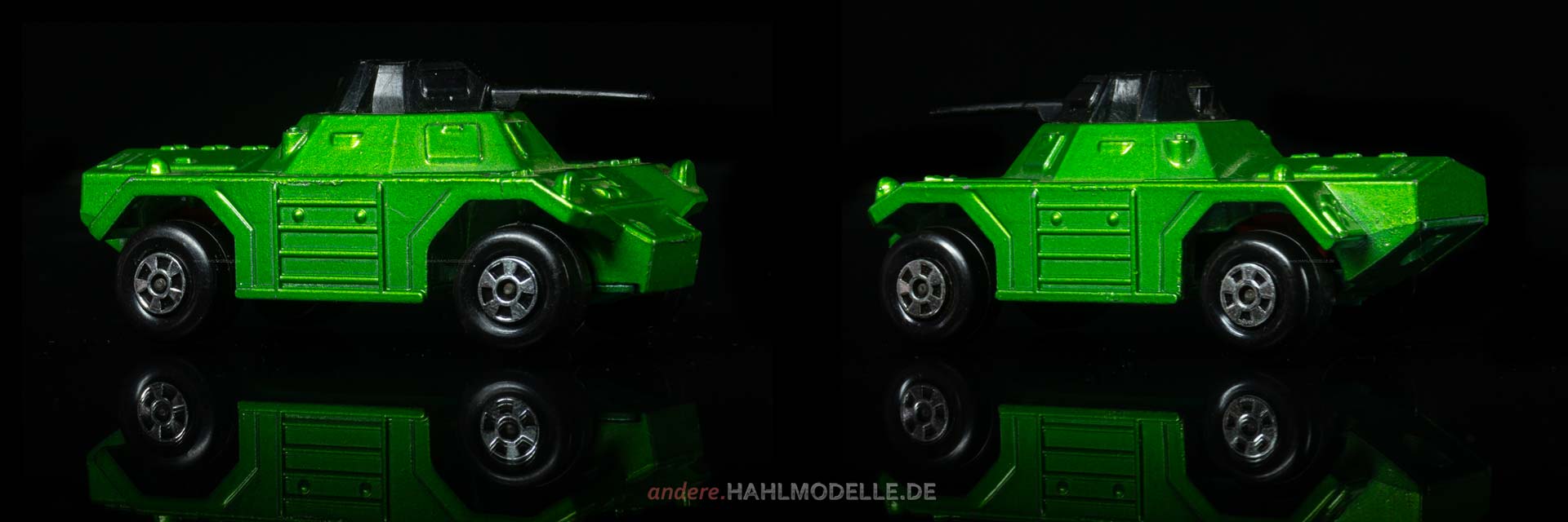 „Weasel“ | Panzer | Lesney Products & Co. Ltd. | Matchbox Rolamatics | 1:52 | www.andere.hahlmodelle.de