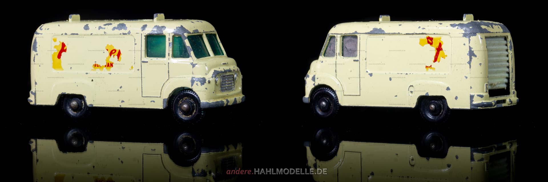 Commer BF | Kastenwagen | Lesney Products & Co. Ltd. | 1:64 | Matchbox „T.V. Service Van“ | www.andere.hahlmodelle.de