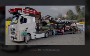 Mercedes-Benz Actros Autotransporter mit Opel Omega B