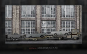 Mercedes-Benz LP 608, Opel Kadett A PickUp, Opel Olympia P1 PickUp und Opel Rekord P2 PickUp